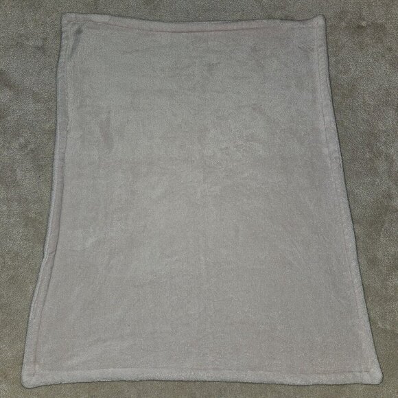 Solid Pale Dusty Pink Thick Fleece Sherpa Baby Blanket SOFT 30x36 - Picture 2 of 5